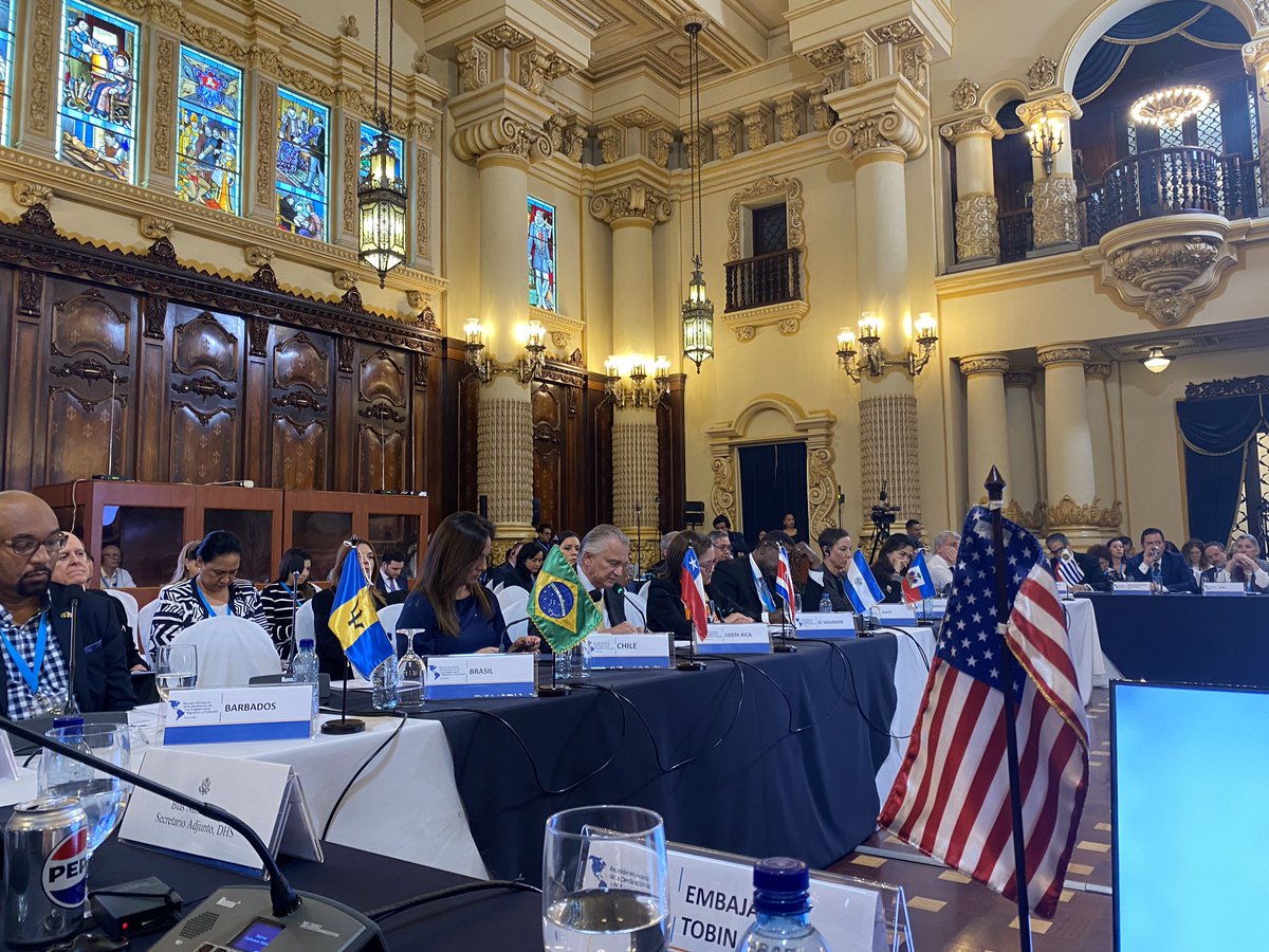 Proud to represent @StatePRM at the LA Declaration Ministerial alongside @SecBlinken. The U.S. is advancing safe, orderly, and humane migration management in the Americas, including increasing resettlement of approved refugees from the region through the Safe Mobility initiative.