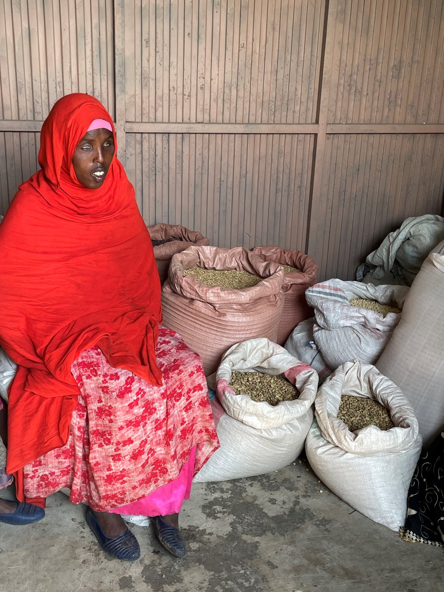 Nusra helps manage a self-help group for IDPs to become self-sufficient through humanitarian cash transfers funded by @Sida and supported by @UNICEFEthiopia in Oromia, Ethiopia. Her visual impairment doesn’t stop her from setting sights on plans to grow the business!