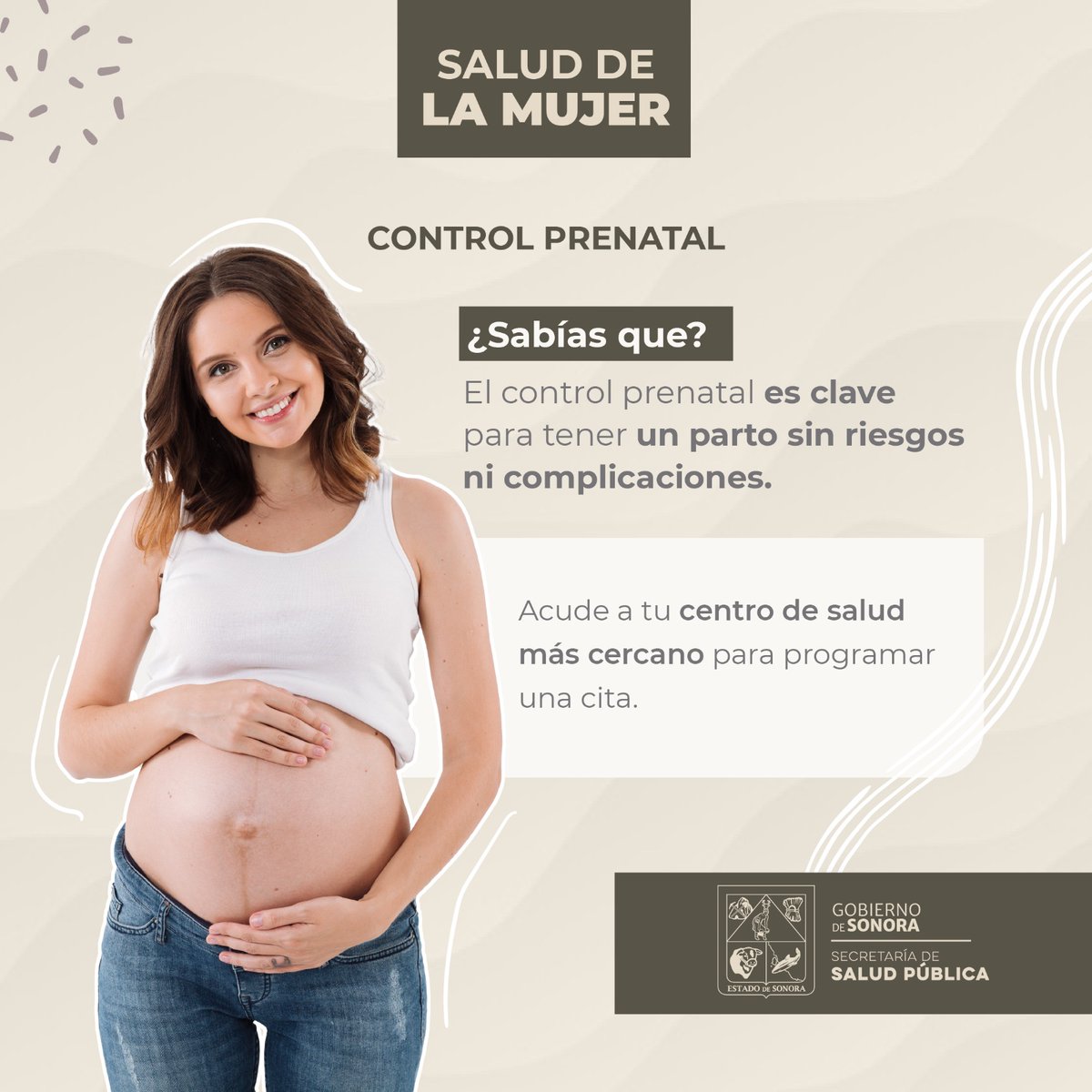 gobiernosonora's tweet photo. 🤰 ¡Cuida de ti y de tu bebé desde el principio! El control prenatal es crucial para garantizar la salud de ambos. No esperes más y acude a recibir atención médica.

#SaludDeLaMujer #ControlPrenatal https://t.co/mtWQOP9OUq