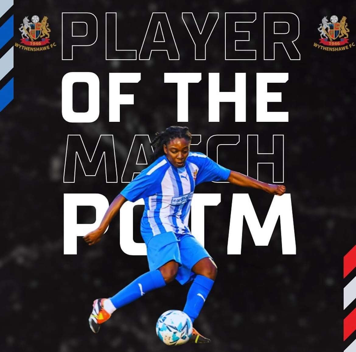 ⚽️ POM ⚽️

Well done to Chaneece Reeves for receiving POM in our game against Northwich! 

Chaneece commanding the game well she dominated and battled in the midfield 👏 Another stunning performance, well done 💙

#uptheammies🔵⚪️