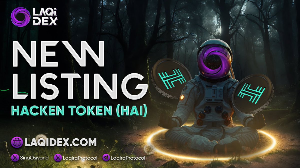 📣 New Listing #HAI has been listed on #LaqiDex and it is available for trading now. LaqiDex is a fully decentralized SwapRouter estimating MinimumOutputAmount based on #ChainLink and other on-chain price feeds to avoid any transaction manipulation and price fluctuation during