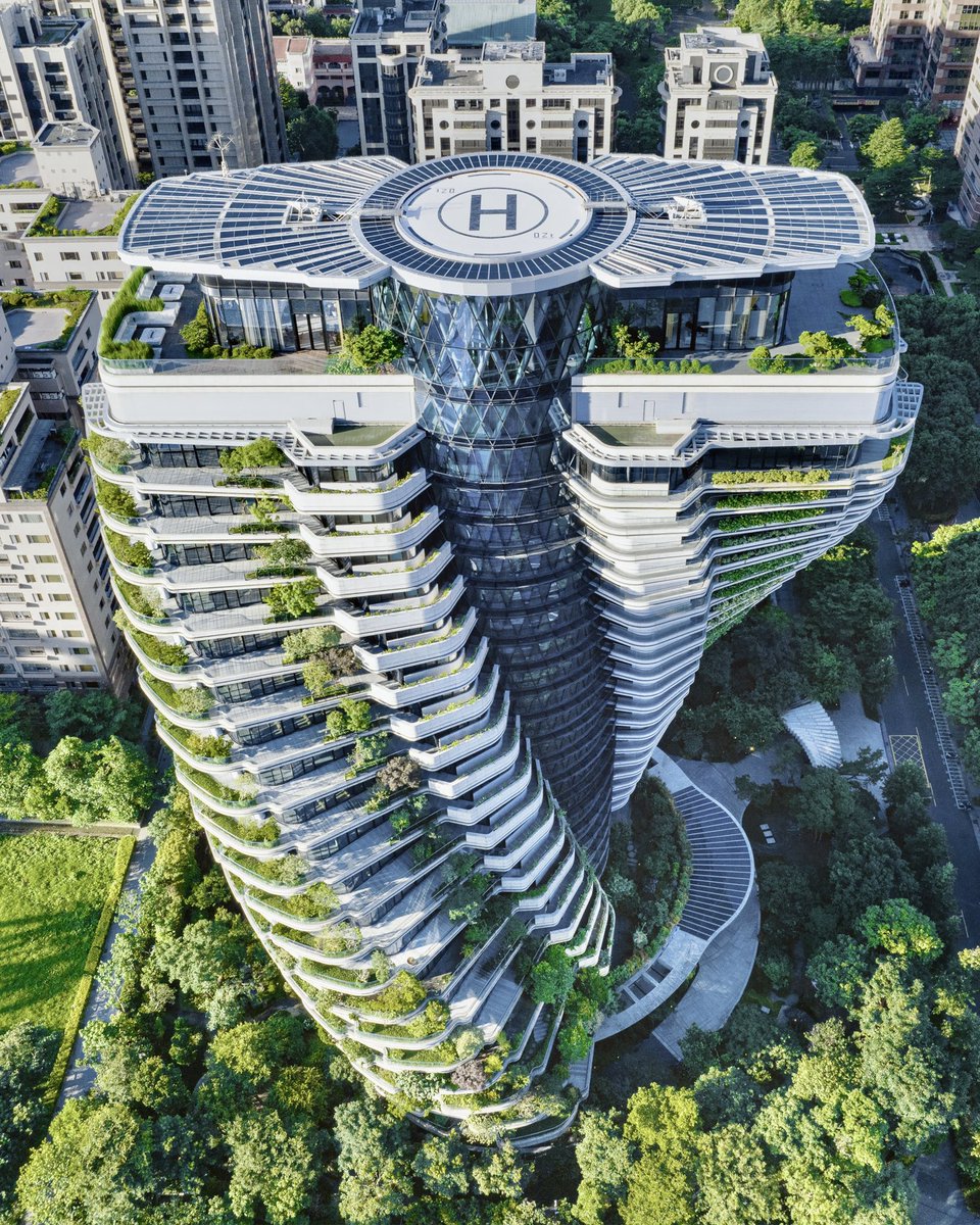 🇹🇼🌱🇹🇼 TAO ZHU YIN YUAN Residential tower by @VCALLEBAUT Architectures, Taipei, Taiwan #architecture #sustainability #housing #vincentcallebaut #design