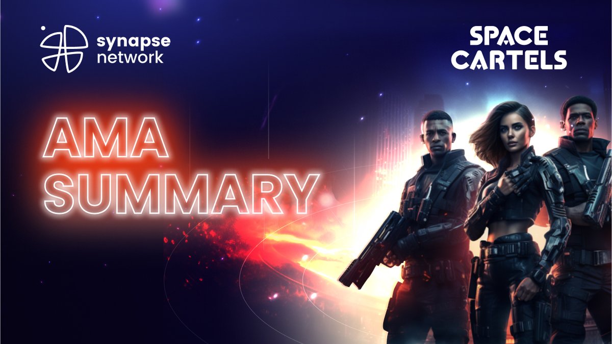 The @SpaceCartels AMA SUMMARY is here! Check now and get to know more about the project before the sale ⤵️ synapsenetwork.medium.com/space-cartels-… 🟢 SALE STARTS IN 2 DAYS app.synapse.network/participate/225