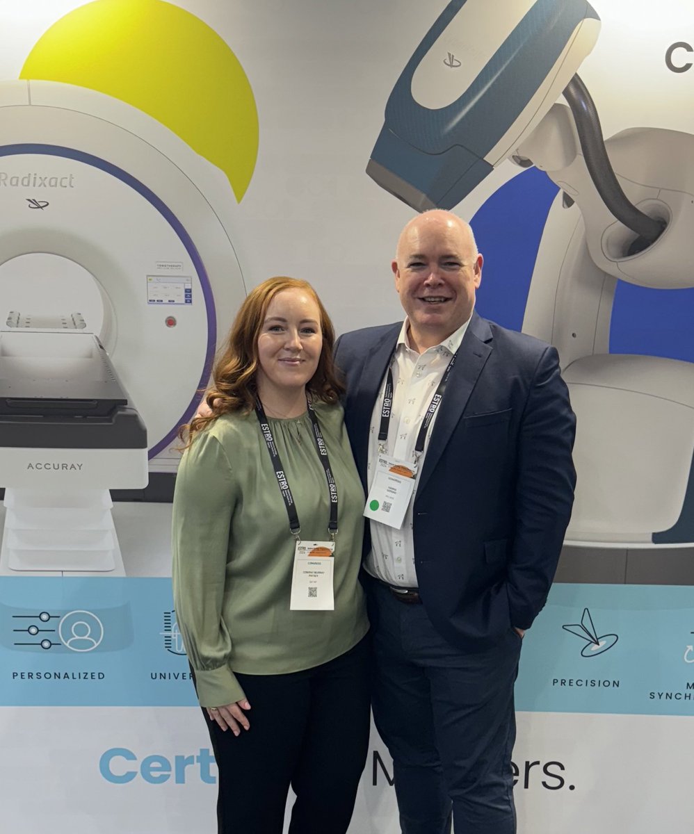 Great to catch up with @patseyconway at #ESTRO24 Patsey is now working and providing leadership in #Radiotherapy in #Doha Keep being fabulous!