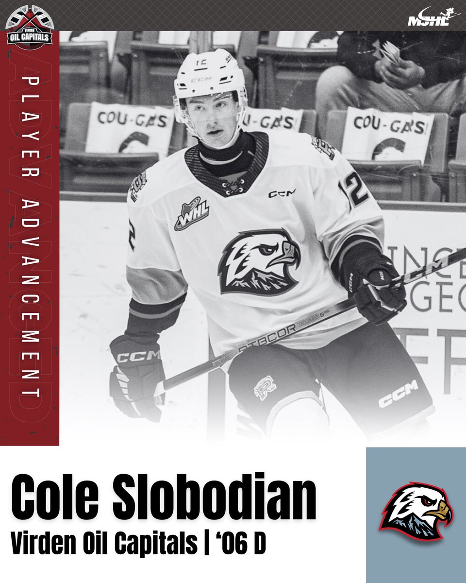 #PlayerAdvancement | Congratulations to MJHL Rookie Team All-Star & @OilCapsHockey D Cole Slobodian (‘03) who made his @TheWHL debut last night with the @pdxwinterhawks who have advanced to the #WHLChampionship round 👀👏🏻

#MJHLHockey #PlayHereGoAnywhere