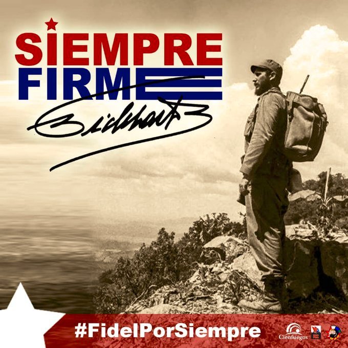 Siempre voy a creer en tí, #FidelPorSiempre.