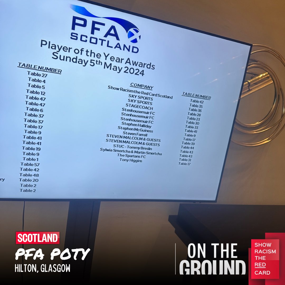 #SRtRCScotland was fortunate to be invited by @PFAScotland to the annual Player of The Year Awards. Fantastic night celebrating all those involved in our game. Well done to all involved for making the evening happen and for it being as super as it was. Congratulations to all👏🏽