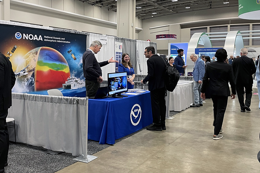 We're at the AI Expo for National Competitiveness in Washington! Come by our table to learn more about @NOAA partnership and funding opportunities for #AI practitioners. @NOAAResearch