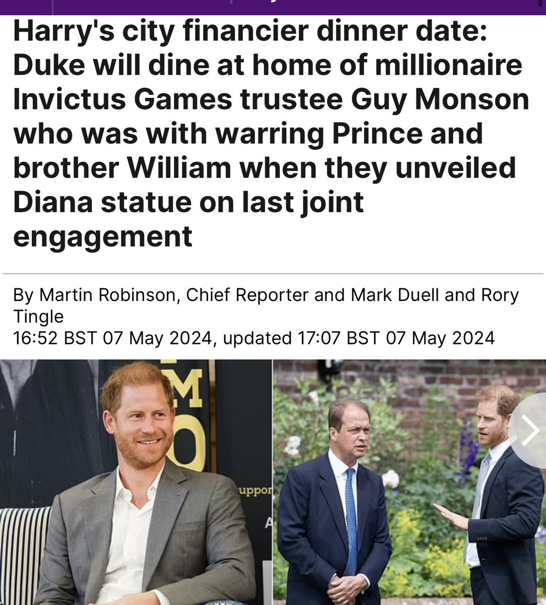 EMBARRASSING! 😳 

The U.K. Press are starving 4 content! 🤣

#PrinceHarry merely mentioned that he’ll be having dinner tonight w/one of  the #InvictusGames trustees. Ya’ll, why did the #ToxicBritishPress turn that into an ENTIRE article for clicks & views?! LOL 😂