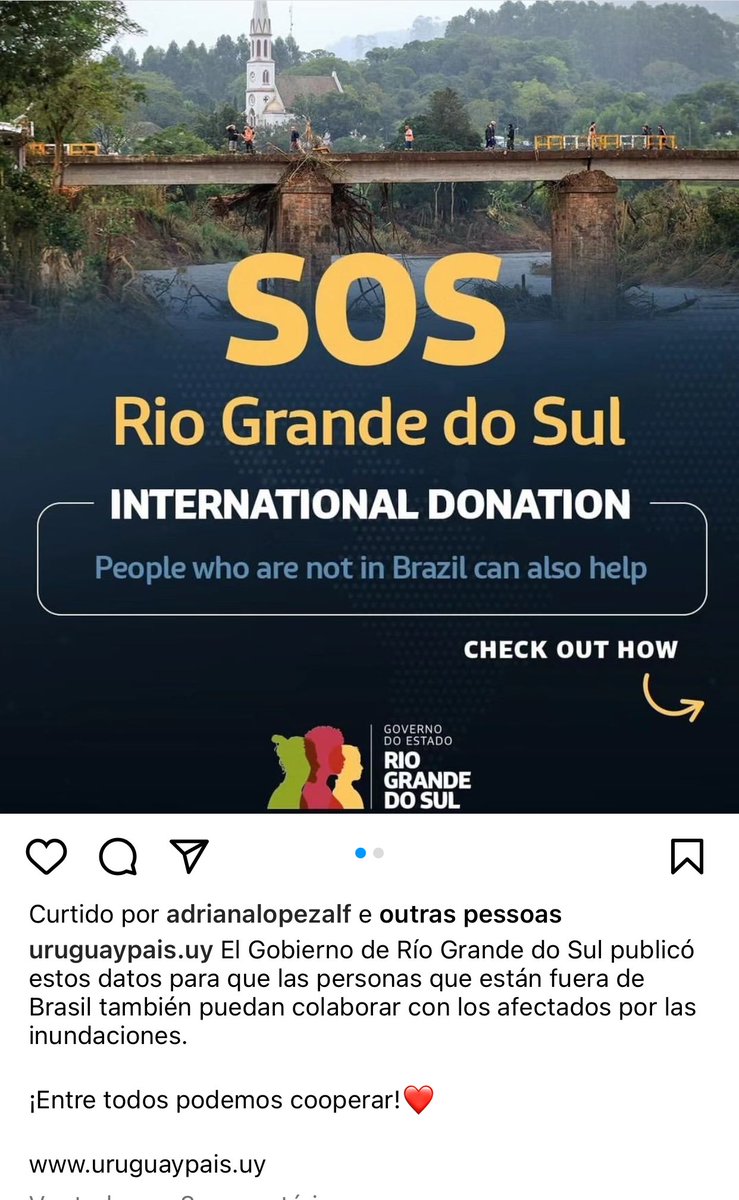 Para pessos que querem doar de fora do Brasil: