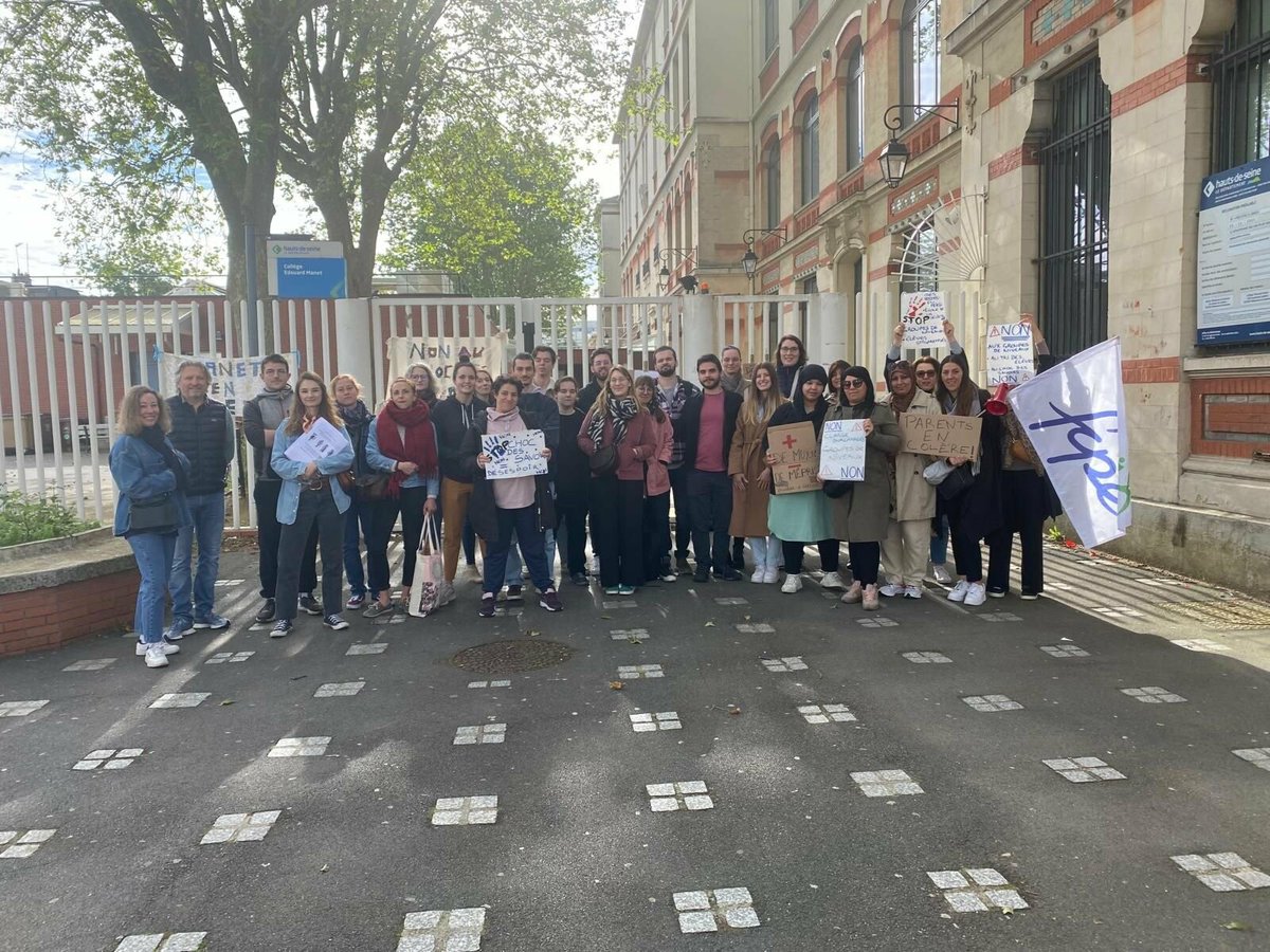 Hauts-de-Seine : 4 écoles et 19 collèges désertés, la mobilisation contre les groupes de niveau se durcit ➡️ l.leparisien.fr/vaOj