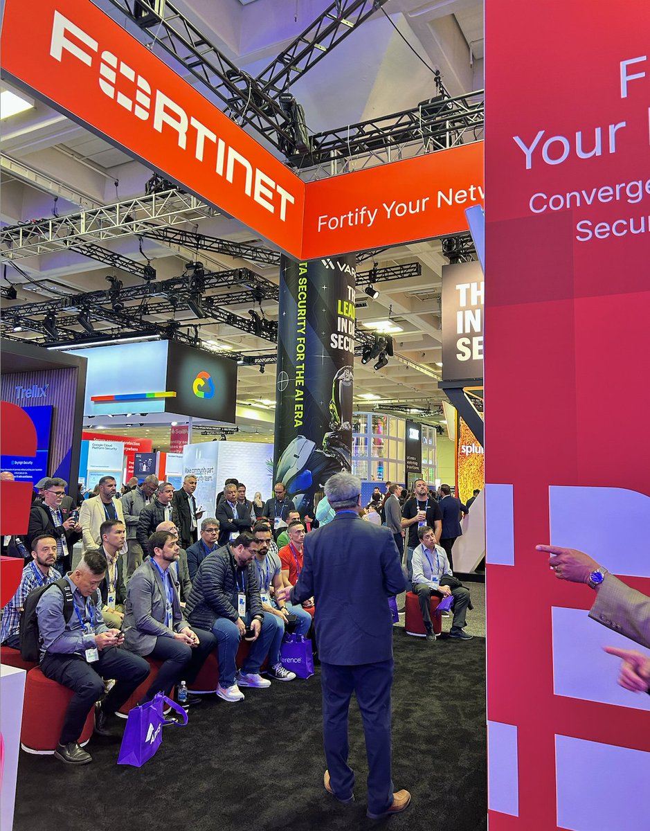 Stop by booth #5762 at @RSAConference this week to see our busy schedule of presentations in our live theater covering updates to the #Fortinet #SecurityFabric and technology integrations with our #FabricReady partners. ftnt.net/6015jYSix #RSAC 👇