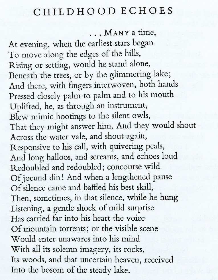 Excerpt from 'The Prelude'
• William Wordsworth •