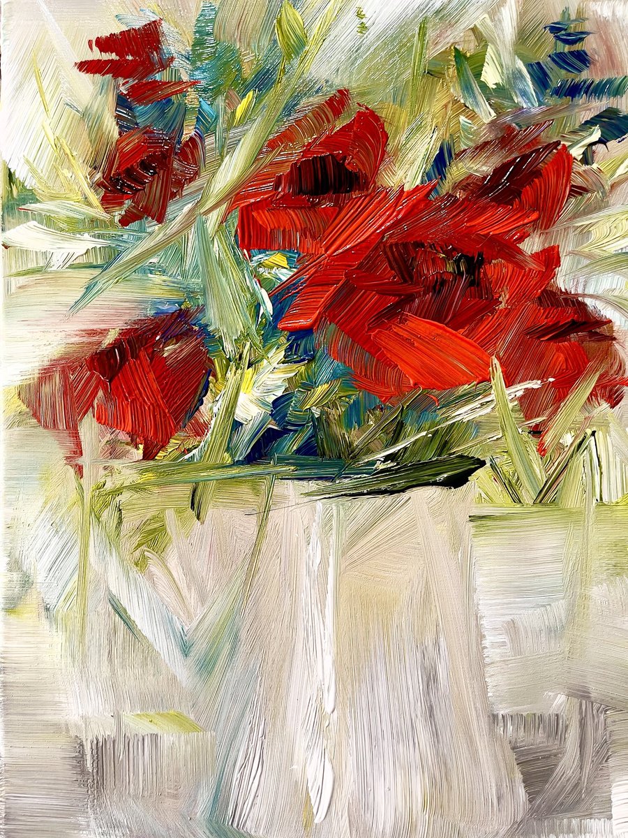 vera_kober_art's tweet image. My poppies painting