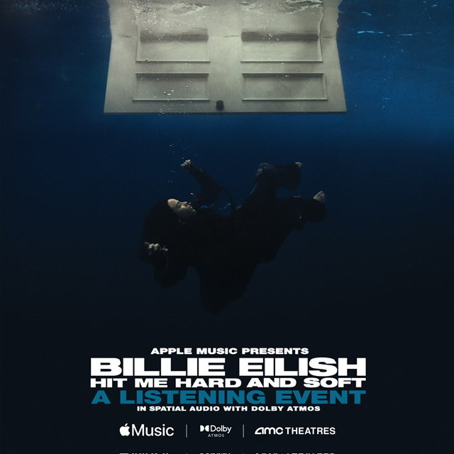 CEOAdam's tweet image. Were you impressed by AMC‘s innovative efforts with Taylor Swift and Beyonce in 2023? AMC blazes new trails again. Billie Eilish will bring her new album, HIT ME HARD AND SOFT, to U.S. AMC Theatres next Thursday &amp;amp; Friday. An exclusive Listening Event, featuring Dolby Atmos sound.