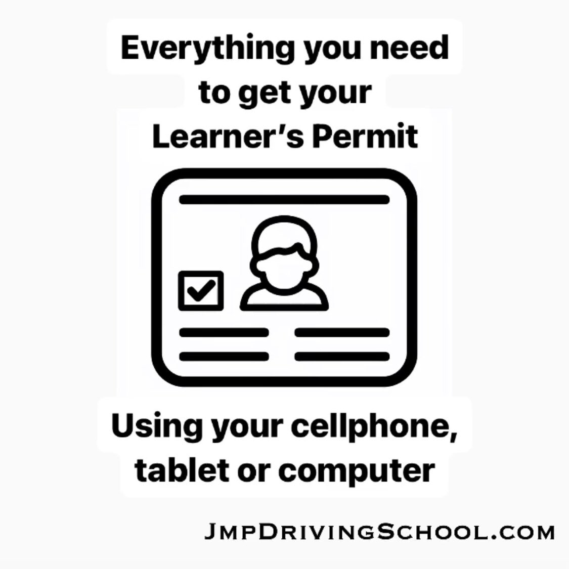 The following link will help you to get the learner’s permit easily and fast. 

Click here 
jmpdrivingschool.com/gtlp 

#JmpDrivingSchool #JmpDriving #Miami #Kendall #DrivingSchool #DefensiveDriving #SafeDriving #DrivingLessons #learnerspermit #florida
