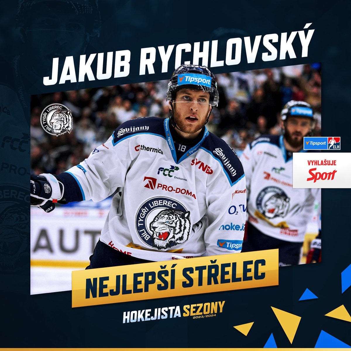 hcbilitygri's tweet image. 🏅 Filíny byl vyhlášen HOKEJISTOU SEZONY! 🥳 A Tygři si z dnešního galavečera odnášejí celkem čtyři individuální ceny! Gratulace, kluci! 🔥 #BTL