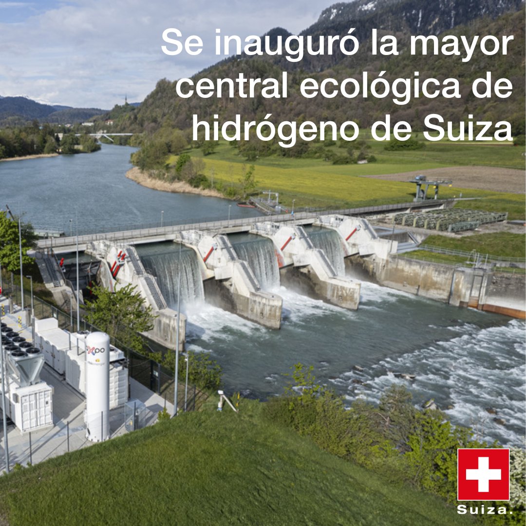 Esta planta de 2,5 megavatios situada en el cantón de los Grisones (Suiza oriental) puede producir 350 toneladas de hidrógeno verde al año. Con ella se eliminará la necesidad de 1,5 millones de litros de combustible al año.