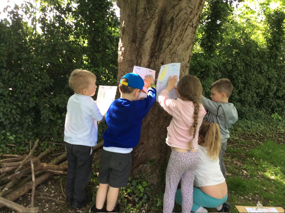 Little Explorers @InkersallE had more fun in the sun @ipa_spencer after school. Making rubbings, nature bands and mini dens 🌱🪵☀️