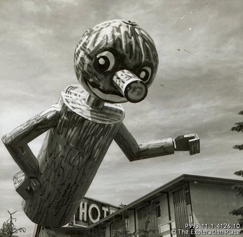 On this day in 1960, at a Rotary International Conference, Mr. PG was unveiled. The mascot was part of the May Day Parade in Prince George soon after. A statue of Mr. PG was placed in Prince George, standing 8 metres tall, in 1970.