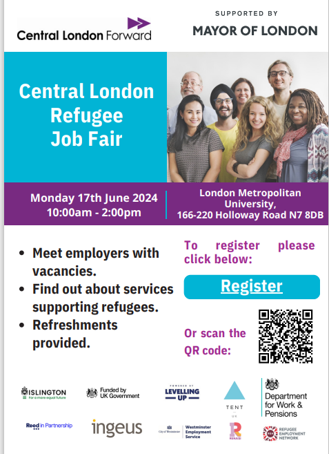 Organised a job fair in Aberdeen on April 30th.

Over 230 refugees connected with representatives from  15+ companies & support organisations.

To know about the next job fair, click on the link on the poster 

#RefugeeJobs #Aberdeen #CommunityImpact @EYnews @AbzWorks  @DWP