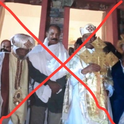 President  Isaias Afewerki -modern day Judas who has finally triumphed over Jesus apparently- is seen on “Orthodox” Easter  in the Church of #StMary in Asmara frolicking with his prophets, priests, disciples and witches. 

Judas is risen!
