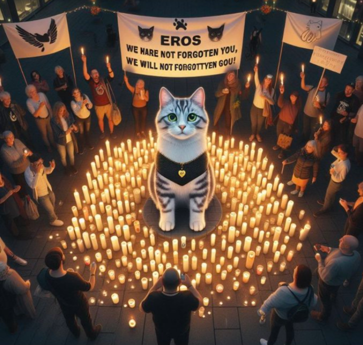 eros için “zaten sahibi yoktu,sahipsiz olduğu için mal kaybı da yaşanmadı” diyen avukatın da görüyor mu yanan meşaleyi.şimdi görüyor musunuz sahipsiz olan kimmiş? erosun milyonlarca seveni var sadece onun icin değil tüm canlılar icin buradayız...#ibrahimkeloğlantutuklansın