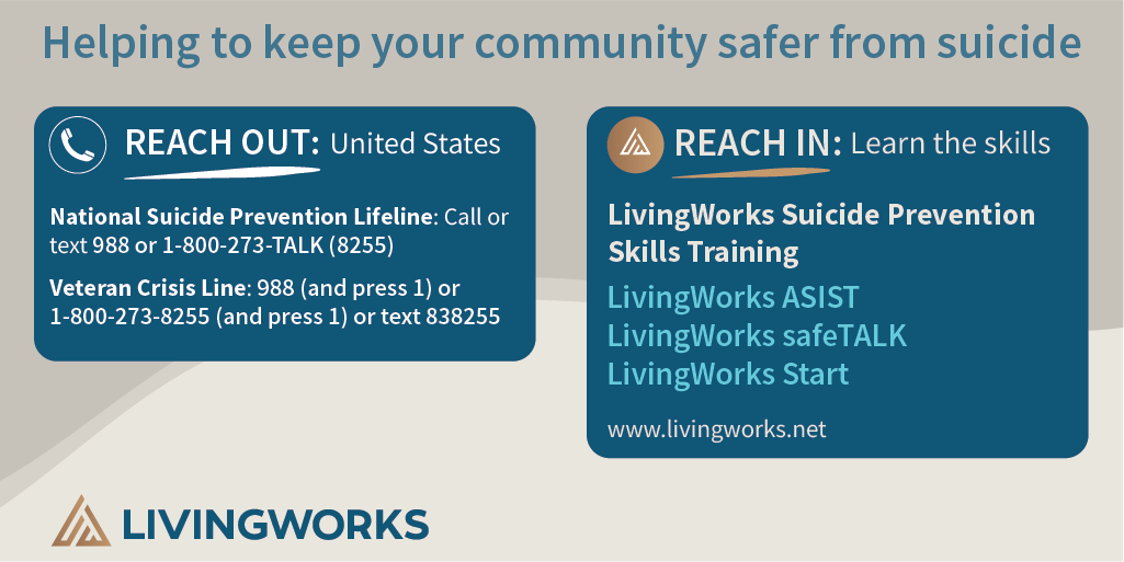 Diving into the heart of #AAS24! Self-care & community support are crucial. #LivingWorks reminds all delegates to prioritize their well-being & lend a hand to others. Support is always close by, whether through conversation or a simple gesture. #SuicidePrevention @@AASuicidology