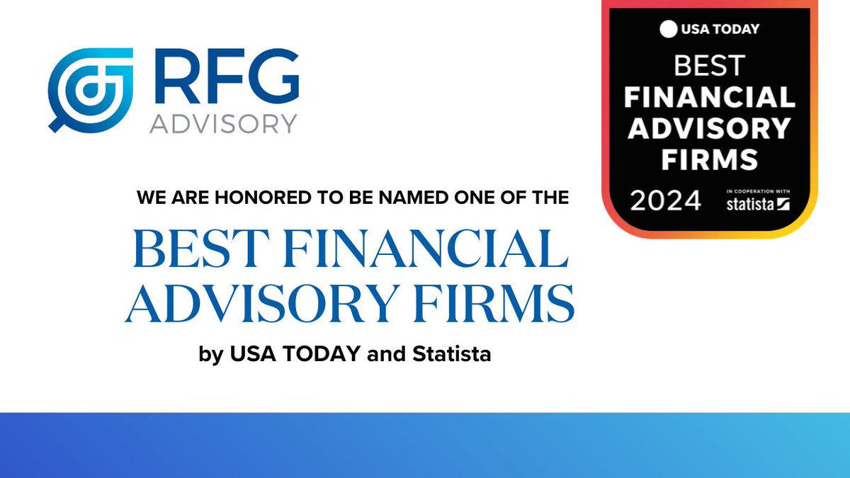 🎉 We are thrilled to announce we have been named one of the Best Financial Advisory Firms by USA TODAY and Statista for the 2nd year in a row 🎉🏆Learn more about our awards here hubs.li/Q02wn_GJ0. #RIAoftheFuture