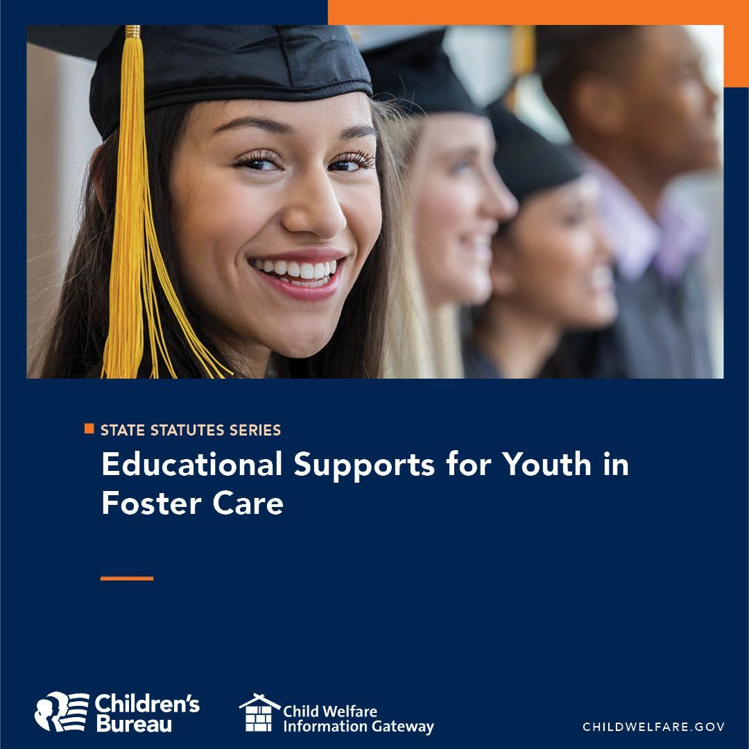 Let's strengthen opportunities for youth! This publication outlines states' laws and policies on the #programs available to support youth who are or have been in #fostercare achieve their #educational goals. Check it out! #FosterCareMonth buff.ly/3IS7aST