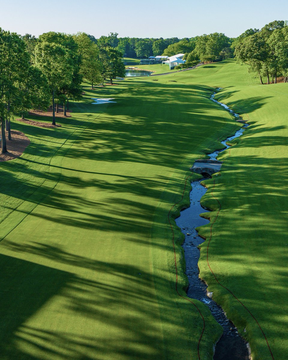 Views from the Green Mile. Quail Hollow's finishing stretch is ready for @WellsFargoGolf.