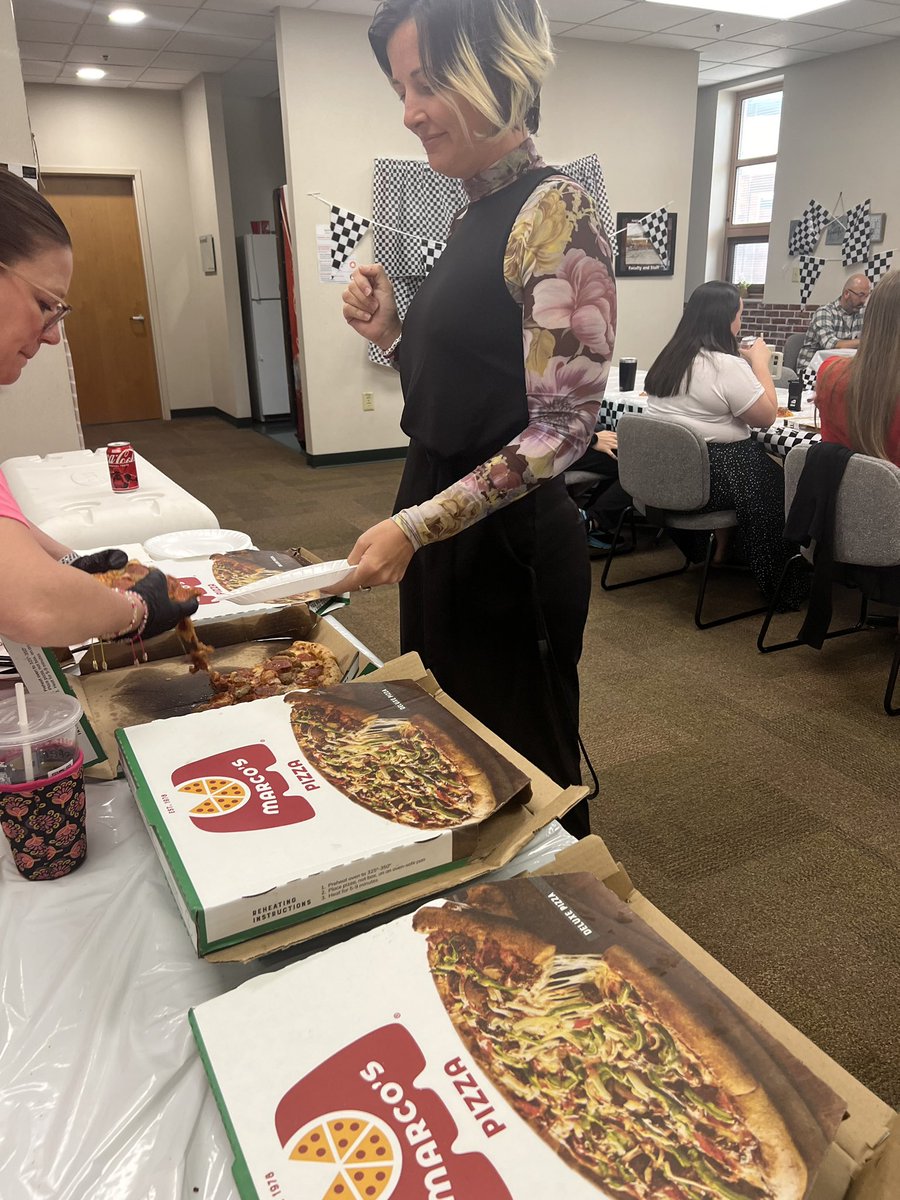 SCI_PTO's tweet image. Staff Appreciation week continued with a little lunch today. 🍕