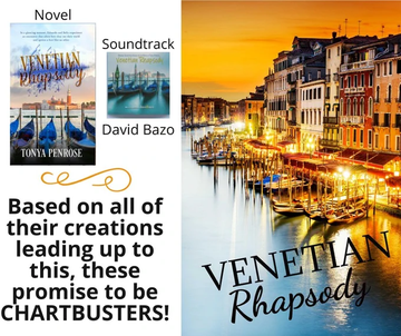 I highly recommend you get your copies today! 🎶📘VENETIAN RHAPSODY📘🎶 by @TonyaWrites & @DavidBazo A timeless love story told in words and music. Order book relinks.me/1509248943 Order album davidbazo.bandcamp.com #RomCom