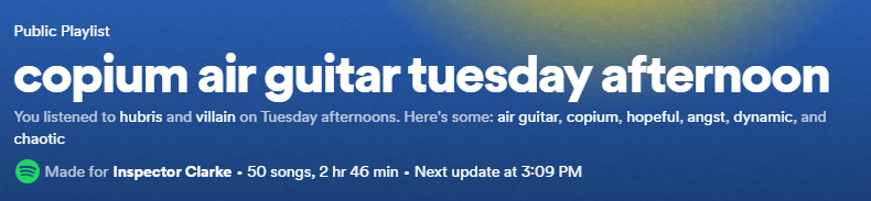 Spotify really just calls its daylists whatever