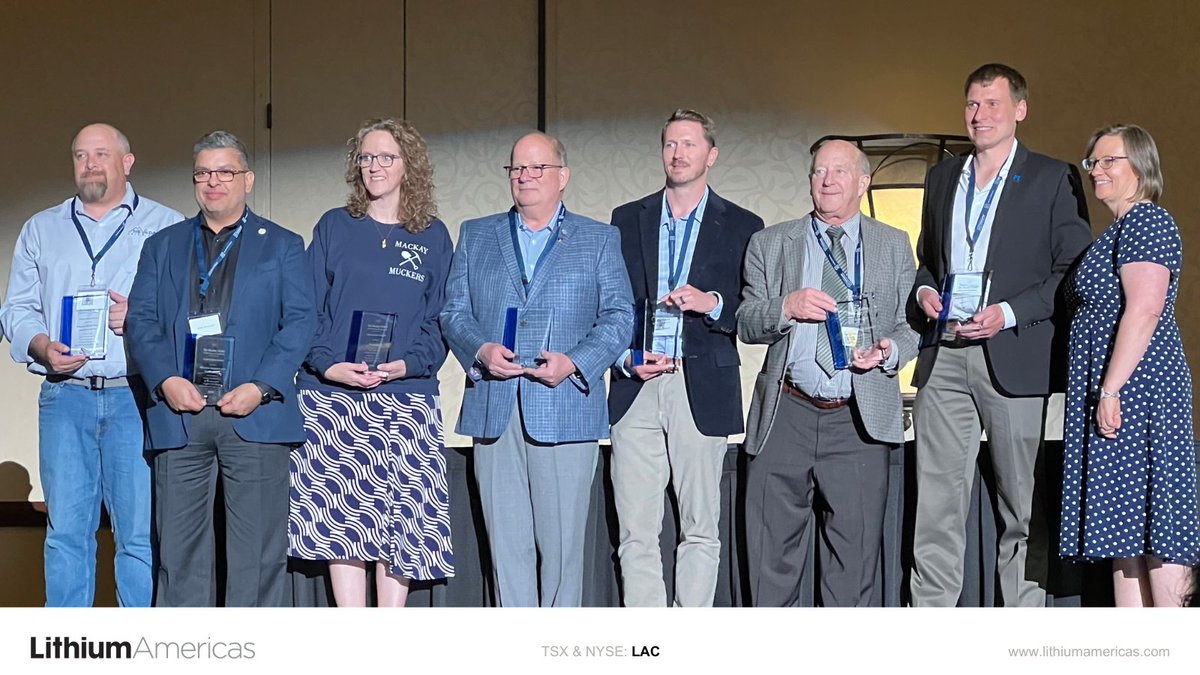 $LAC was thrilled to be recognized with a Corporate Appreciation Award from the @unevadareno Mackay School Earth Sciences and Engineering. The Mackay Banquet celebrates outstanding faculty & student accomplishments, and partnerships. #Nevada #lithium #GoPack