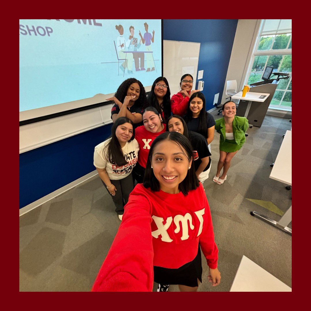 DohertyCenter's tweet image. This workshop we talked to members of Chi Upsilon Sigma about Imposter Syndrome and ways to cope with it! Schedule a workshop for your organization for next fall!!