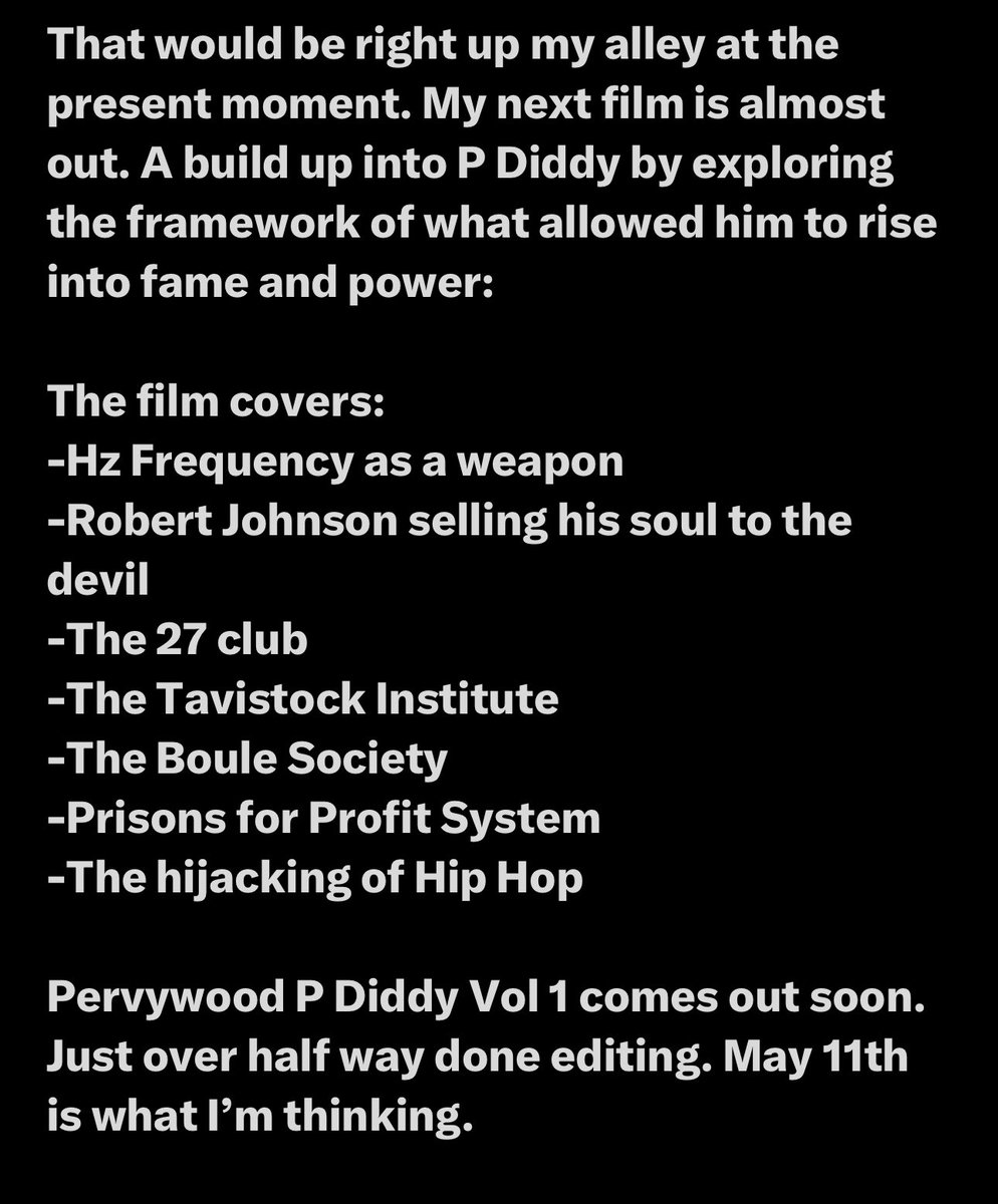 Pervywood P Diddy will have two parts. Vol 1 and Vol 2 Vol 1 will be released to X one week after its GoodLion.TV release. And Vol 2 will be exclusive release on my GoodLion.TV platform. This is my job. I use my talents to make films people like to