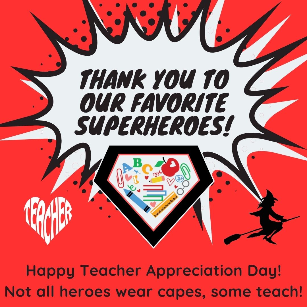 Happy #TeacherAppreciationDay #Onceawitchalwaysawitch #explorecreatebelong