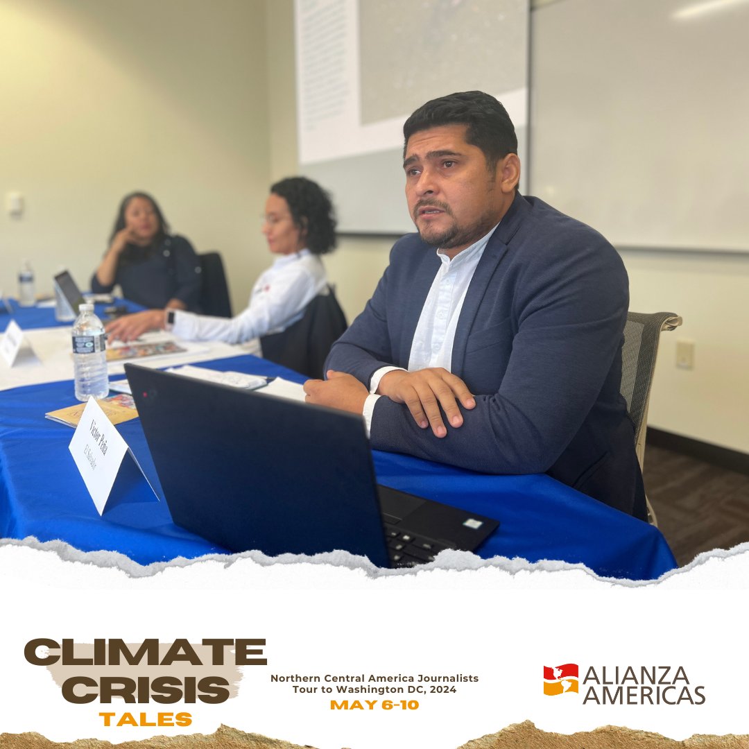 We are in a thought-provoking debate about the threats to press freedom.🌎🪸 Alianza Americas joins the @AU_CLALS in exploring the impacts of climate change in Northern Central America, through the research and publications of three journalists from the region.