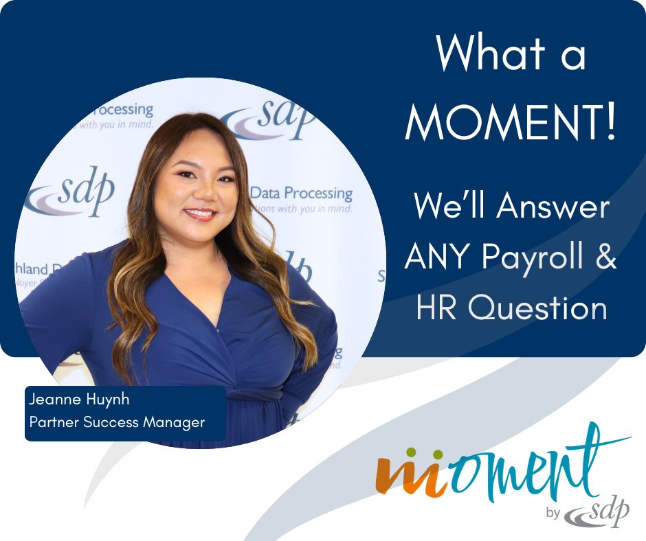 Need help with your payroll and HR questions? Meet with Jeanne and get all the answers you need in a friendly and responsive manner. We're here to make your life easier, so book your appointment today! sdppayroll.com/lets-talk/ #HRsolutions #PayrollHelp