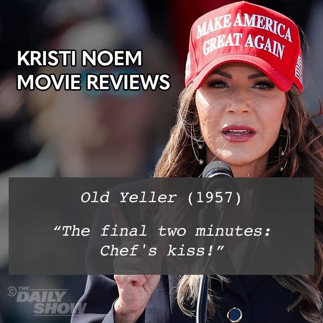 Chef’s kiss ☠️ #KristiNoem