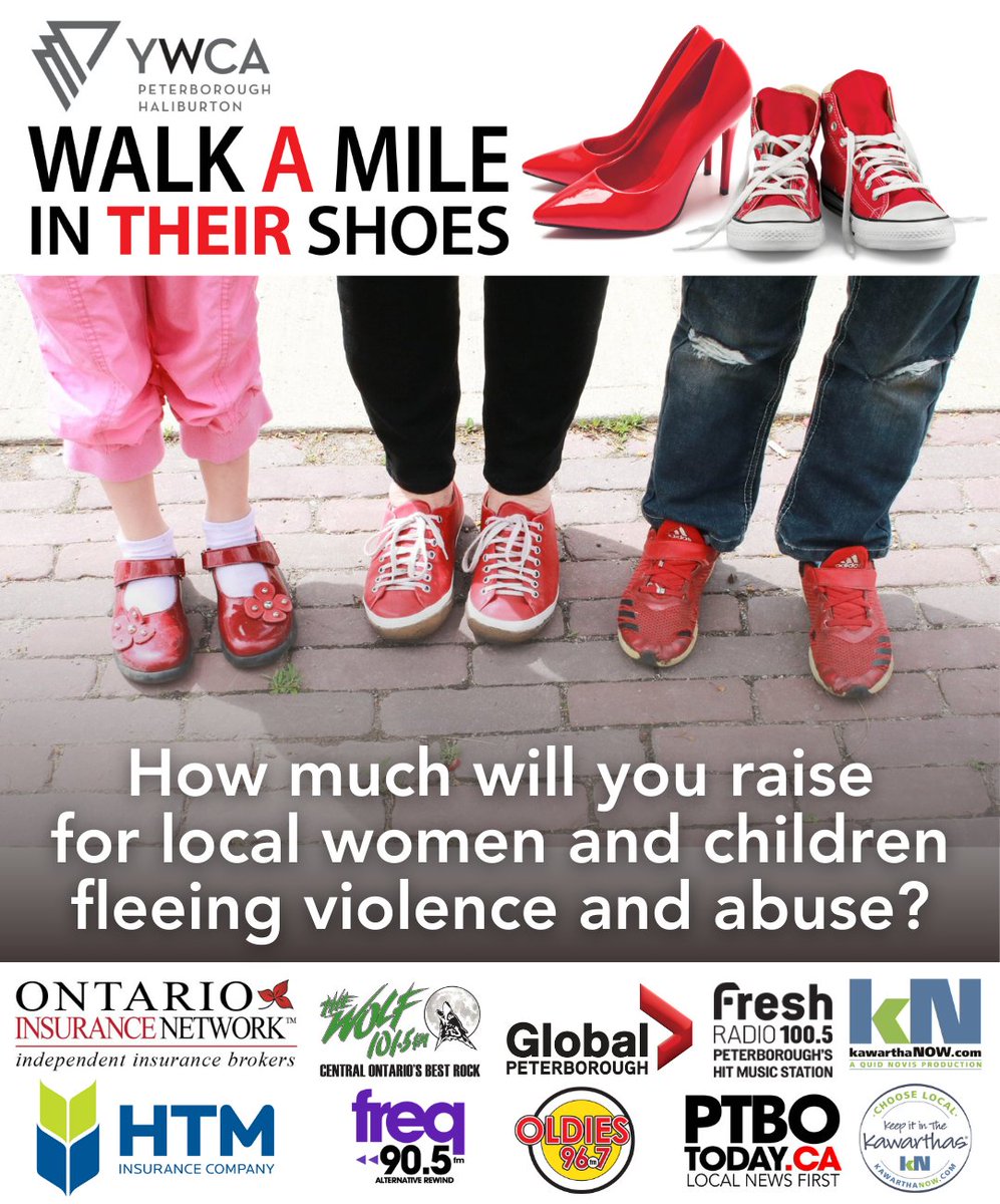 There's a trophy awarded to the team with the most funds raised for Walk A Mile In Their Shoes, and one for individuals! Register now so you can begin fundraising! Challenge your team members to raise the most to help women and children in our community. walkamilepeterborough.com