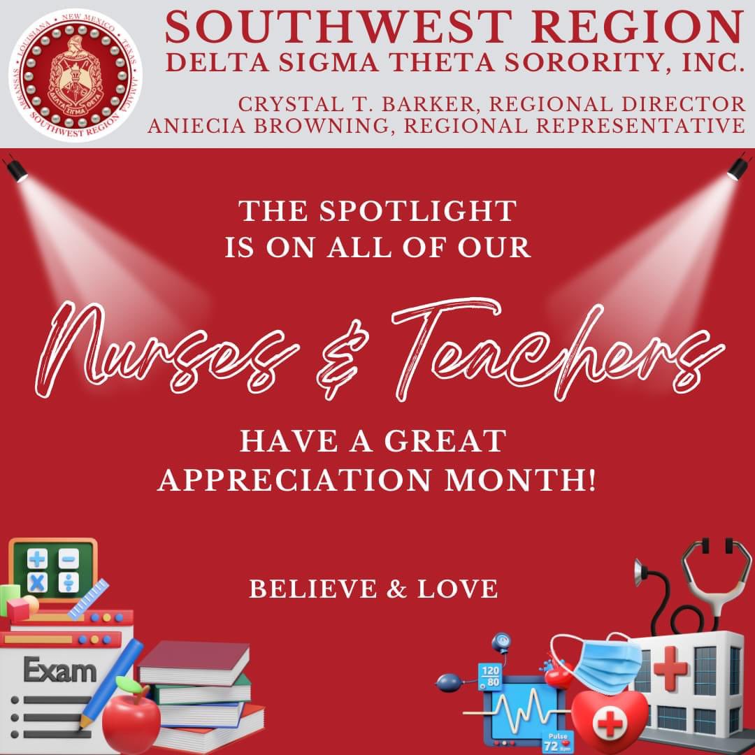 Happy Teacher and Nurse Appreciation Week! We appreciate ALL that you do!🎉🎈