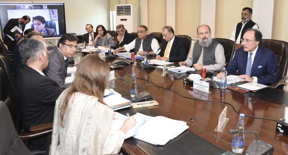 Federal Minister for Finance & Revenue Senator Muhammad Aurangzeb chaired the Economic Coordination Committee (ECC). Key initiatives has been approved to address national priorities.