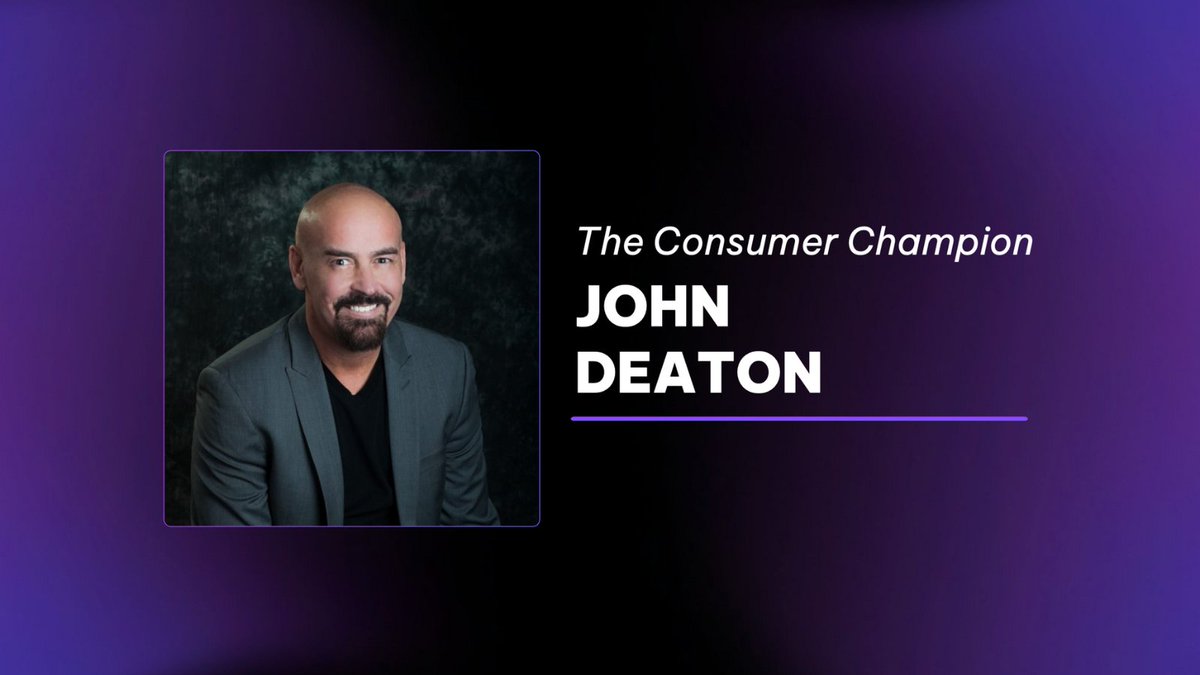 🏆 John Deaton, Consumer Champion: Standing up for the rights and interests of crypto enthusiasts, @DeatonforSenate is a voice for the people. Congratulations on receiving The Consumer Champion Award at #TDCAwards2024!