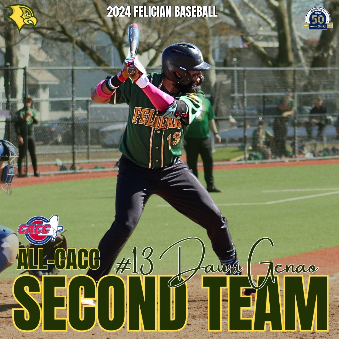 Felician Athletics (@felicianusports) on Twitter photo Congrats to <a href="/FelicianBSB/">Felician University Baseball</a> Senior, Dauri Genao, for the All-CACC Second Team selectionπ₯π Congrats to <a href="/FelicianBSB/">Felician University Baseball</a> Senior, Dauri Genao, for the All-CACC Second Team selectionπ₯π