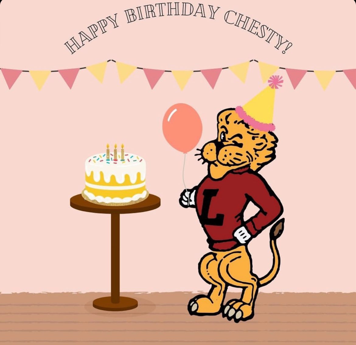 Happy birthday to the most wonderful mascot! Chesty’s birthday is being celebrated today for staff and students in the atrium during lunch!!!