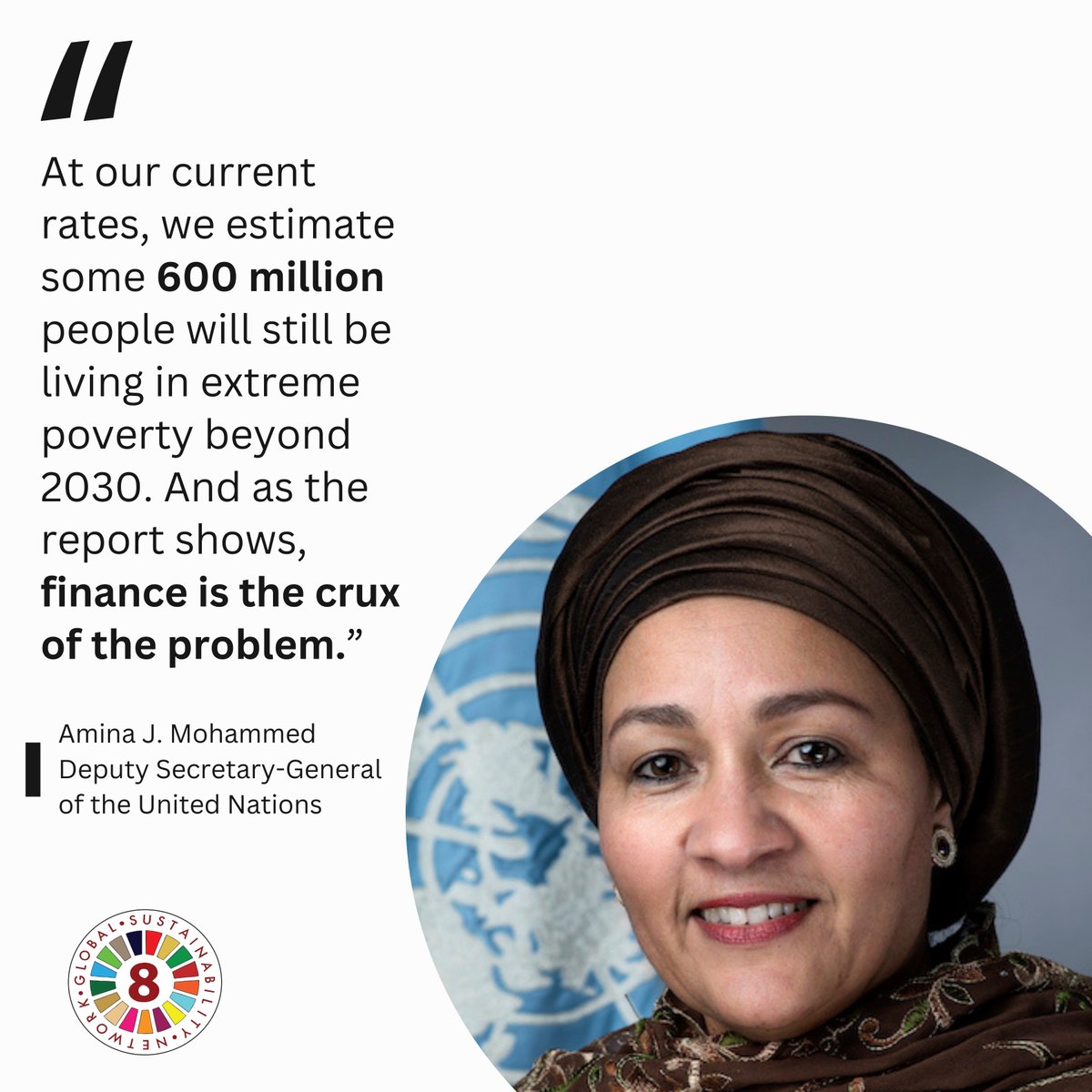 Highlighting a financial crisis at the heart of global development challenges, Deputy Secretary-General Amina J. Mohammed calls for an intensified global effort to close the investment gap.