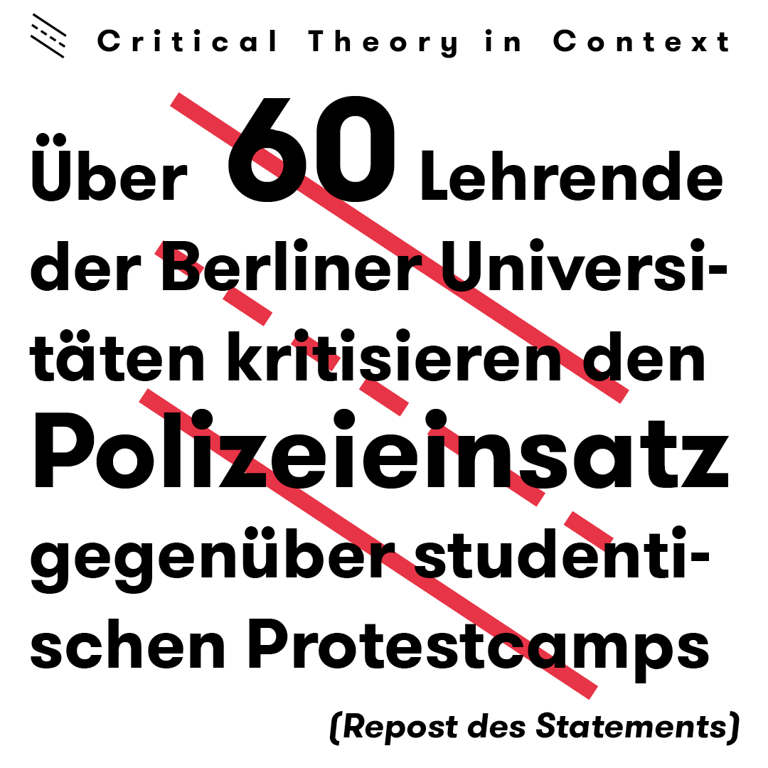 Critical Theory in Berlin tweet media
