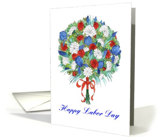 Labor Day Patriotic Bouquet card (641521) greetingcarduniverse.com/holiday-cards/… 
#LaborDay #LaborDay2024 #greetingcards